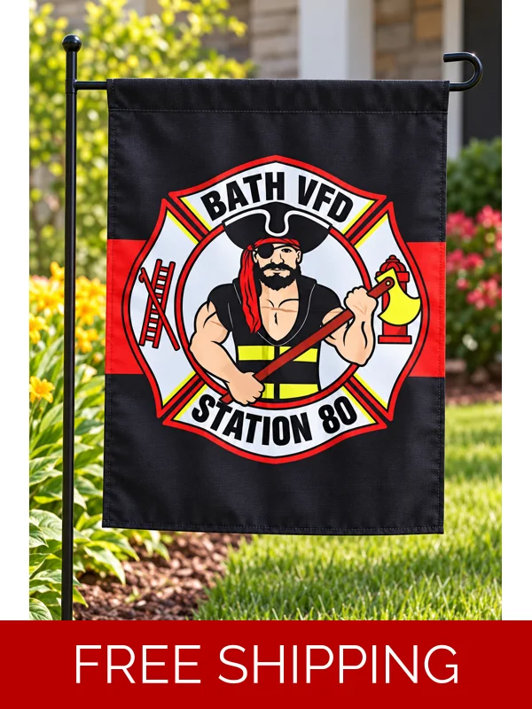 BATH FD GARDEN FLAG